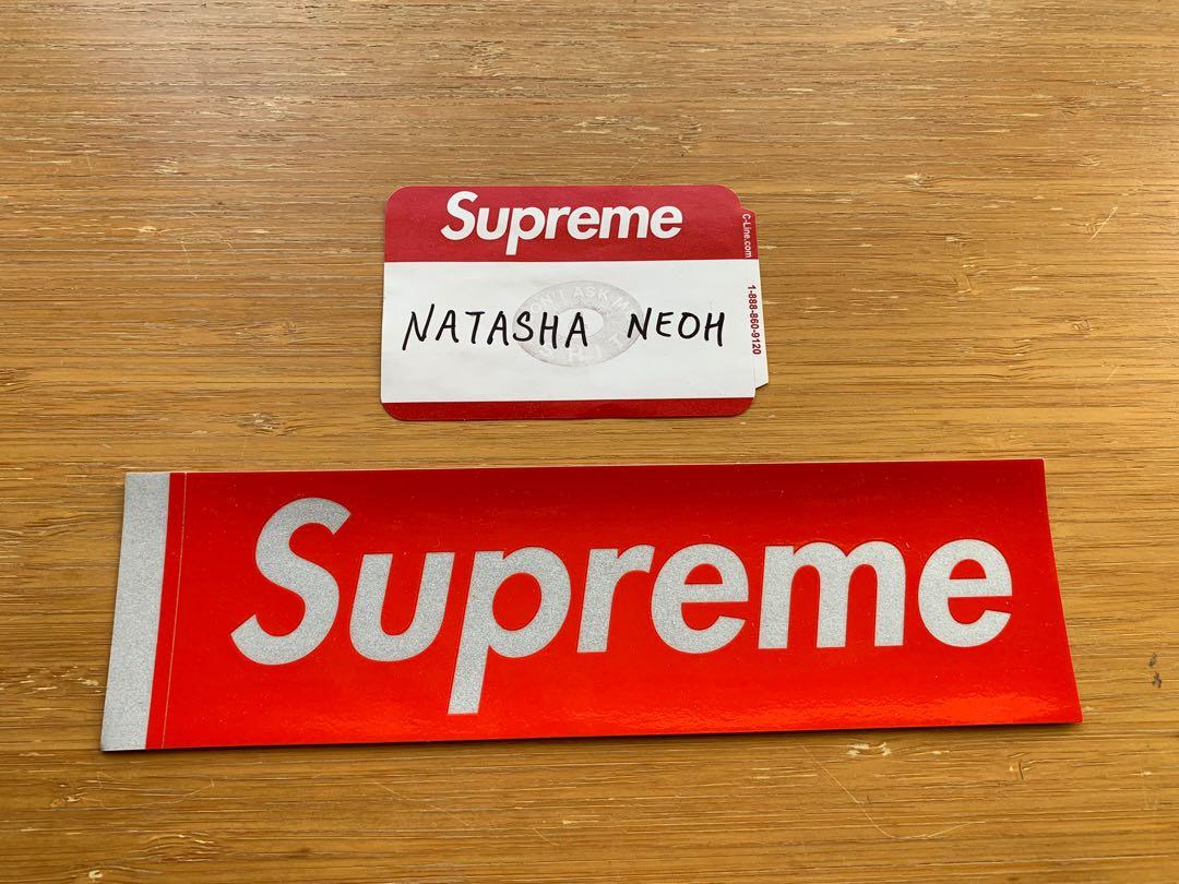 Supreme 3M reflective bogo box logo Sticker Men s Fashion