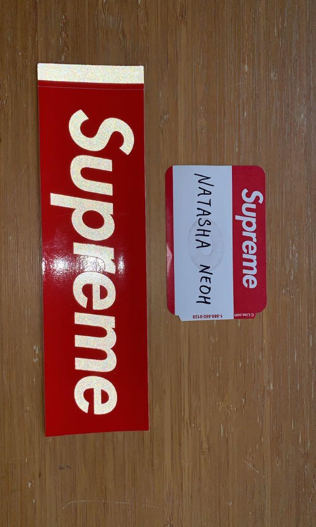 Supreme 3M reflective bogo box logo Sticker Men s Fashion Watches Accessories Cap Hats on Carousell