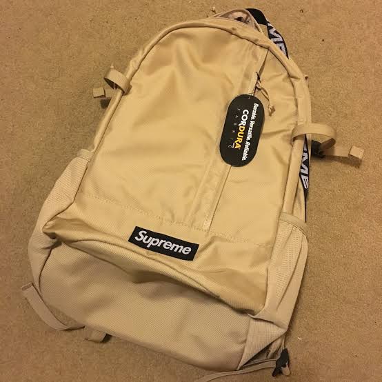 Supreme ss18 tan on sale backpack