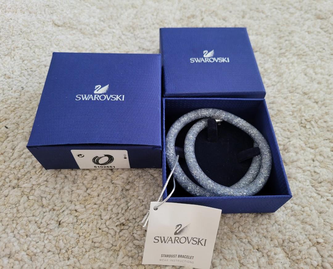 BNWT Swarovski Blue Crystal Stardust Bracelet Necklace