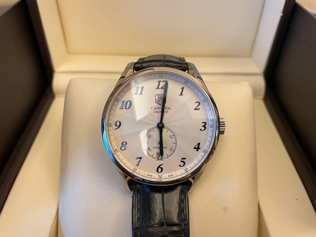 Tag heuer carrera deals calibre 6 leather strap