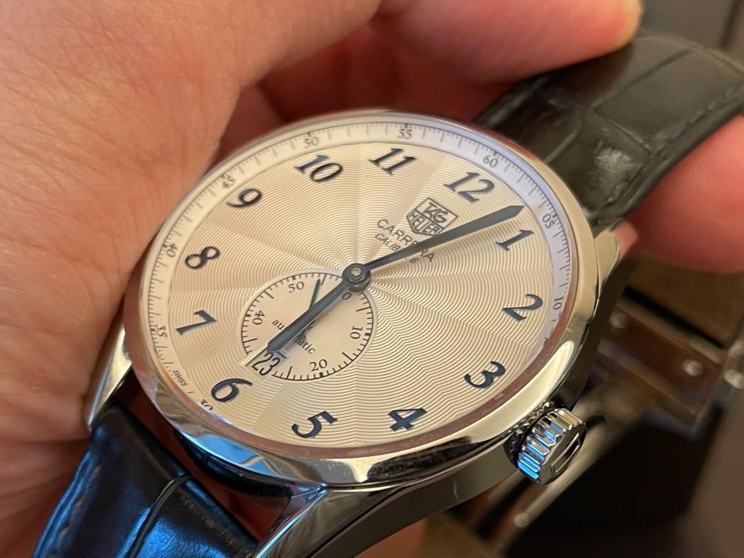 Tag heuer carrera hotsell calibre 6 leather strap