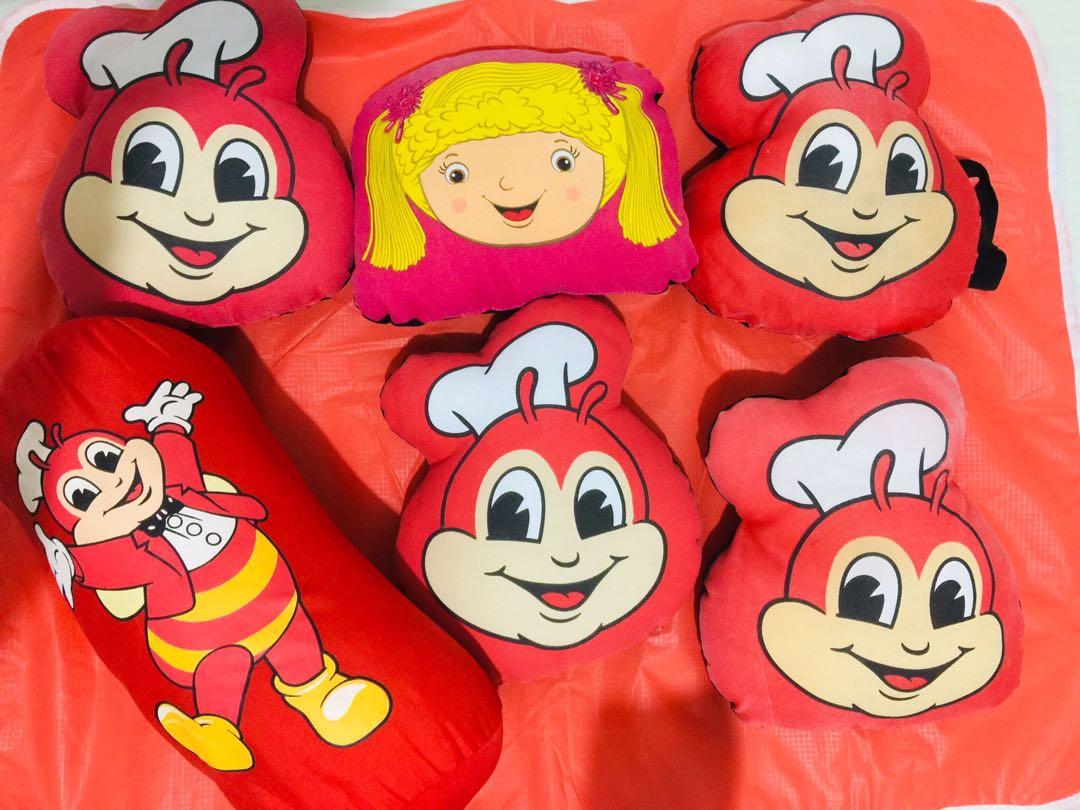 TAKE ALL JOLLIBEE PILLOW 6PCS PRELOVED Hobbies Toys