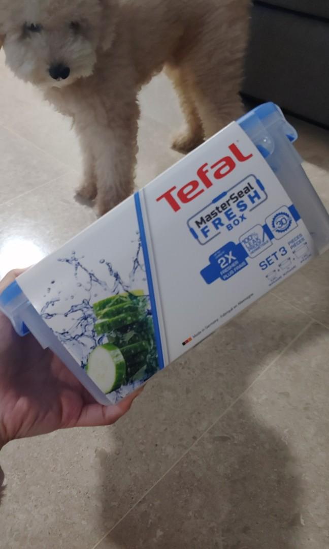 Tefal Container (Category: Storage Boxes & Baskets) located in Singapore. Submitted by omgrve (Listing ID 1139325721, Image 3). Description: Tefal Masterseal fresh box Brand new 100% leak proof lunch boxes/ food container. Set of 3, containing: 1x0.5L, 1x1L and 1x2.3L Meet up at Outram Park MRT, Pasir Ris MRT or SMU..