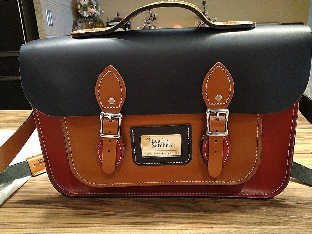 The discount leather satchel