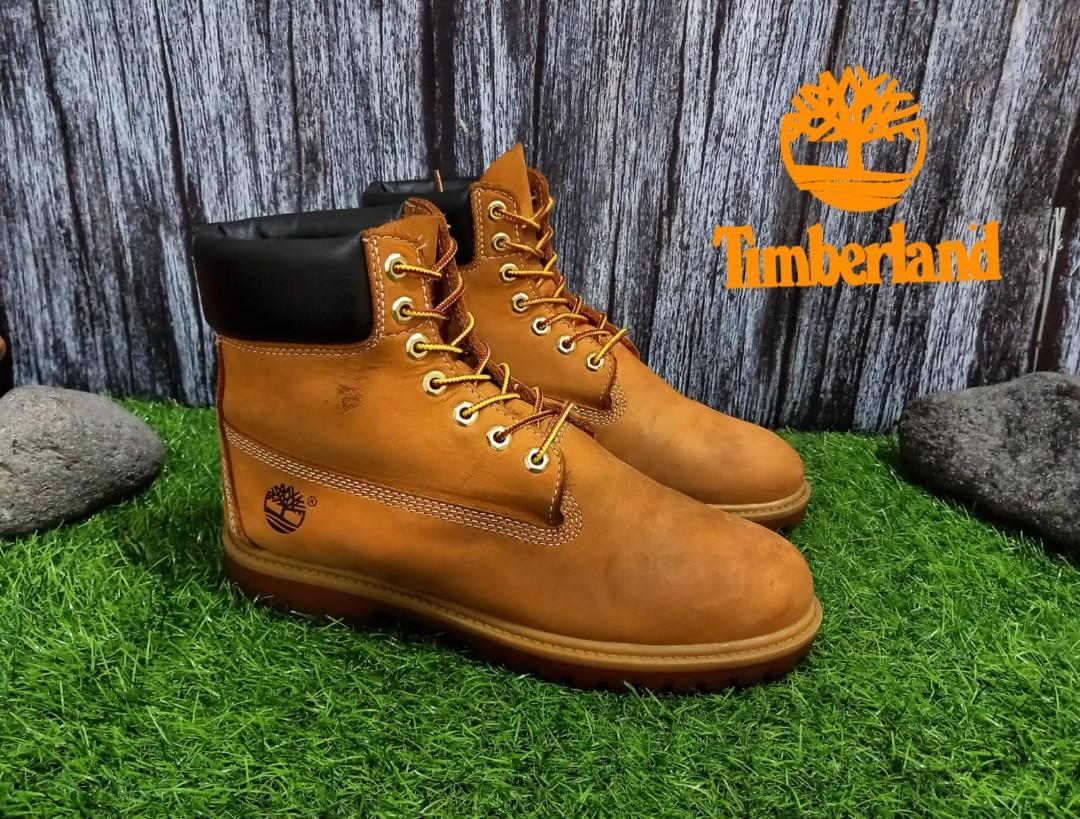 Timberland Boots 10061 Basic Boots 6 Inch Yellow Gold Size 44, Fesyen Pria,  Sepatu , Lainnya di Carousell