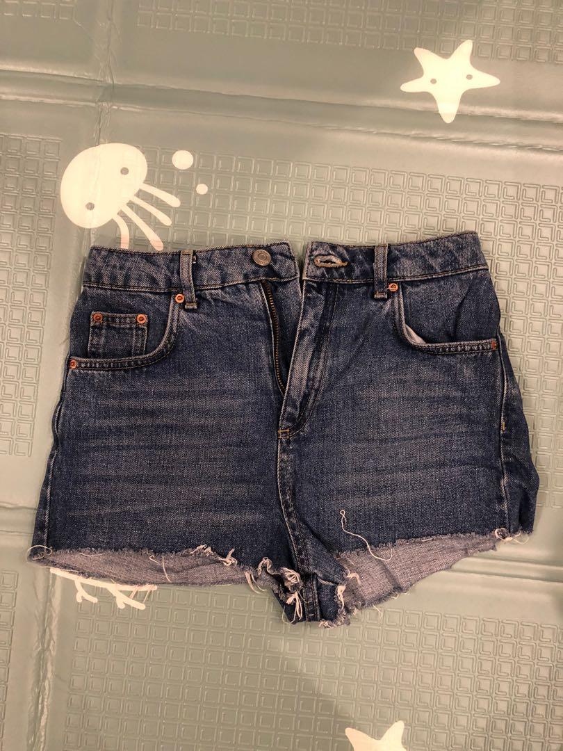 Topshop Mom Denim Short, Fesyen Wanita 