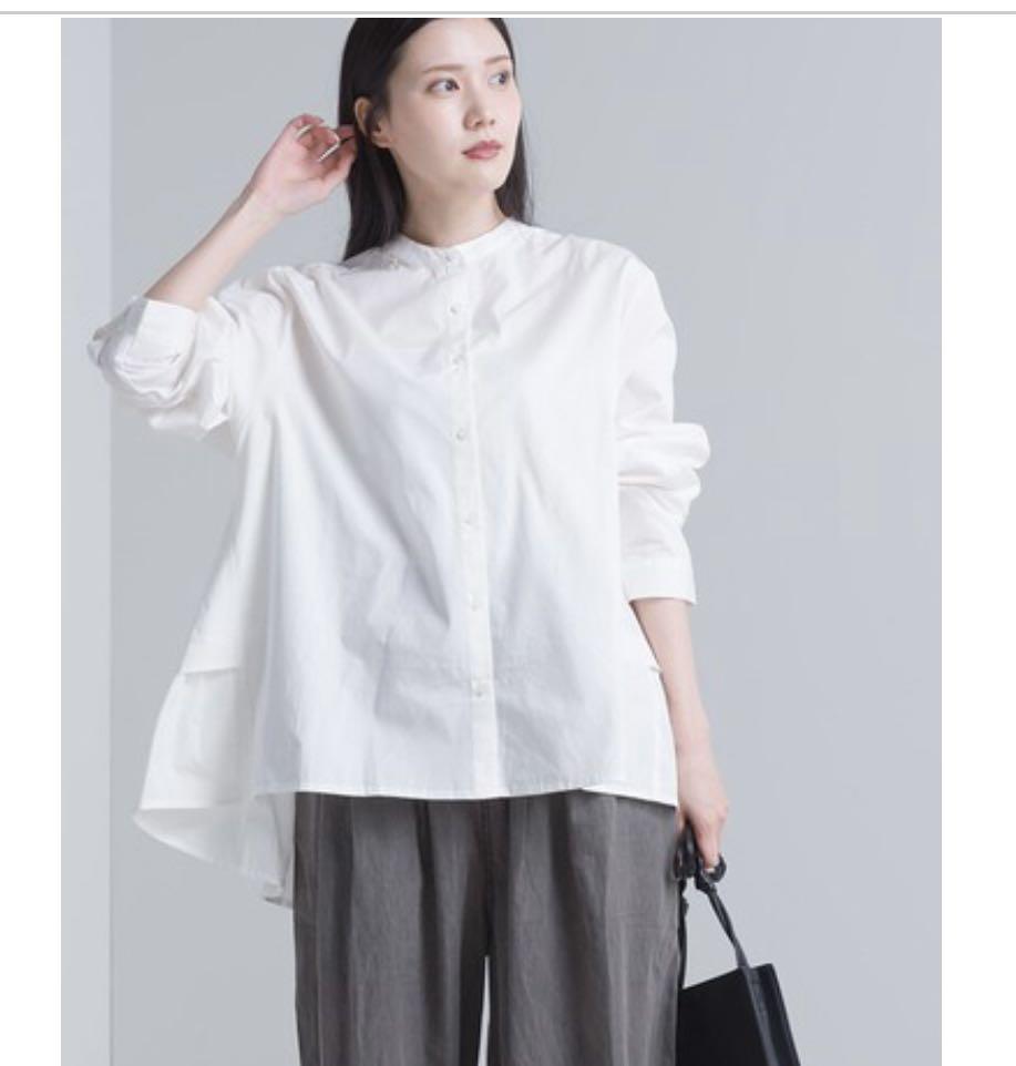 日本牌子Typewriter Gather Shirt Blouse Layard, 女裝, 上衣, 襯衫