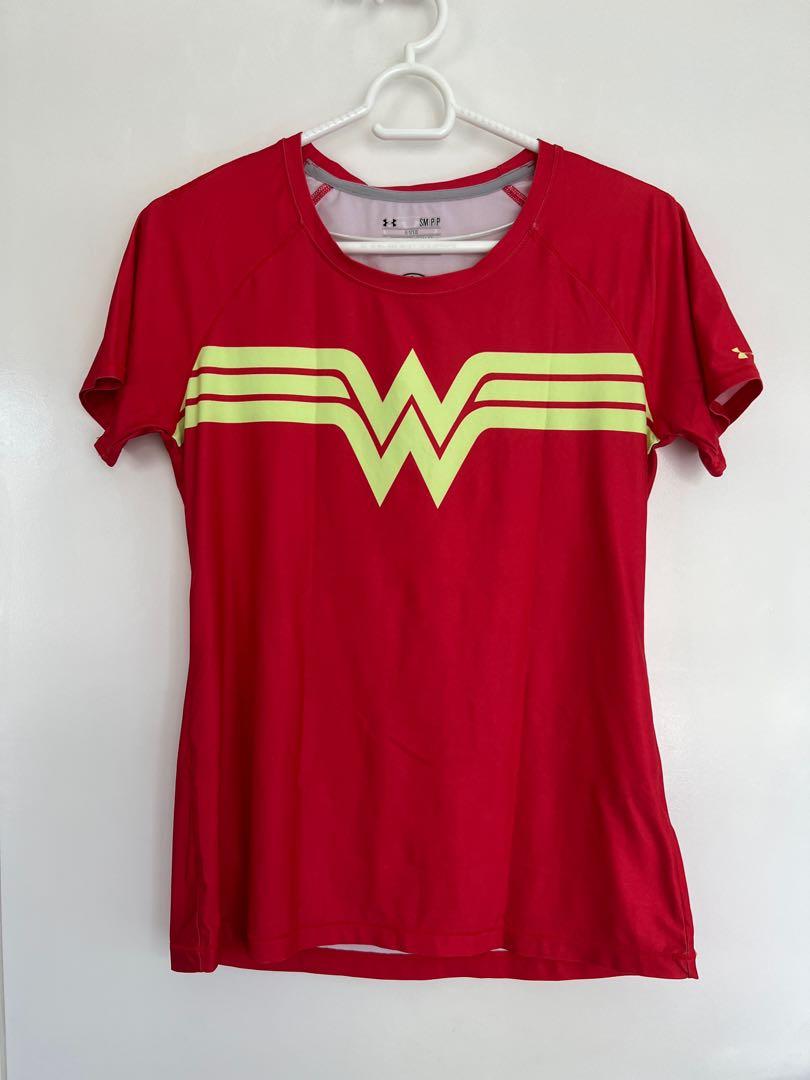 Under Armour Wonder Woman Shirt Women s Fashion Activewear on Carousell