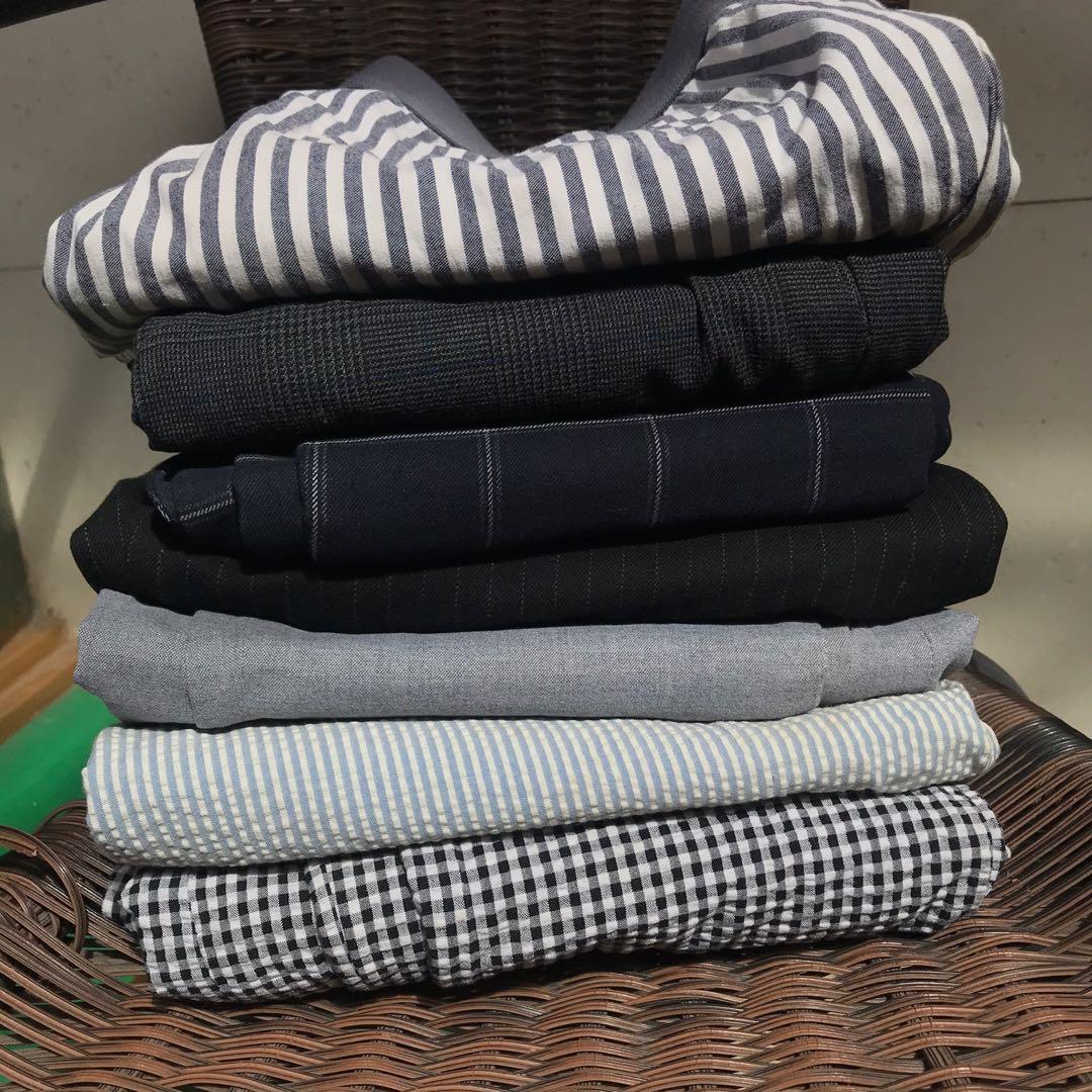 Uniqlo Houndstooth Pants, Fesyen Wanita 