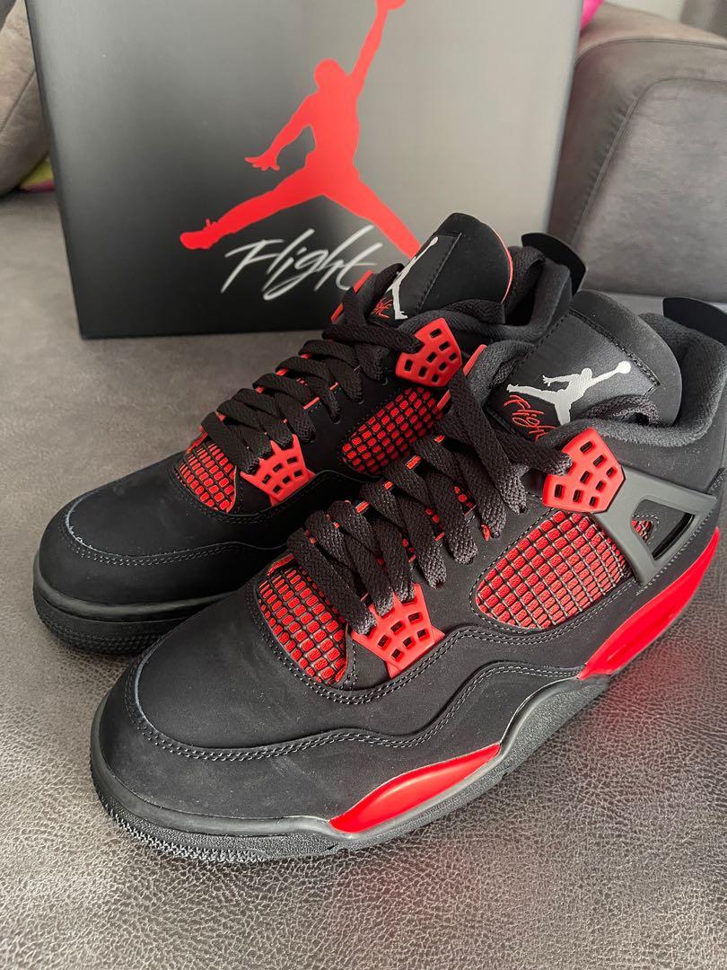 US 9.5 Nike Air Jordan 4 Bred Men s Fashion Footwear Sneakers