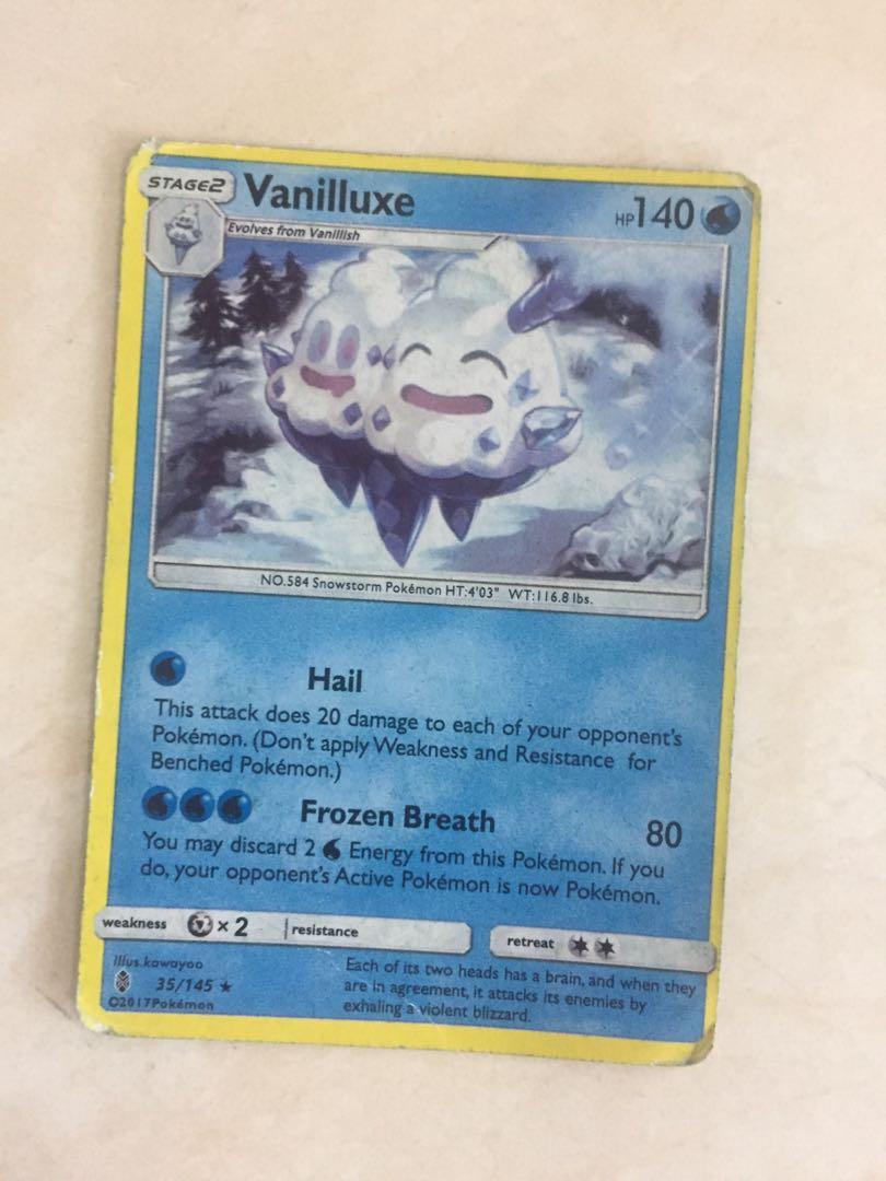 Vanilluxe Pokemon Card, Hobbies & Toys, Toys & Games on Carousell