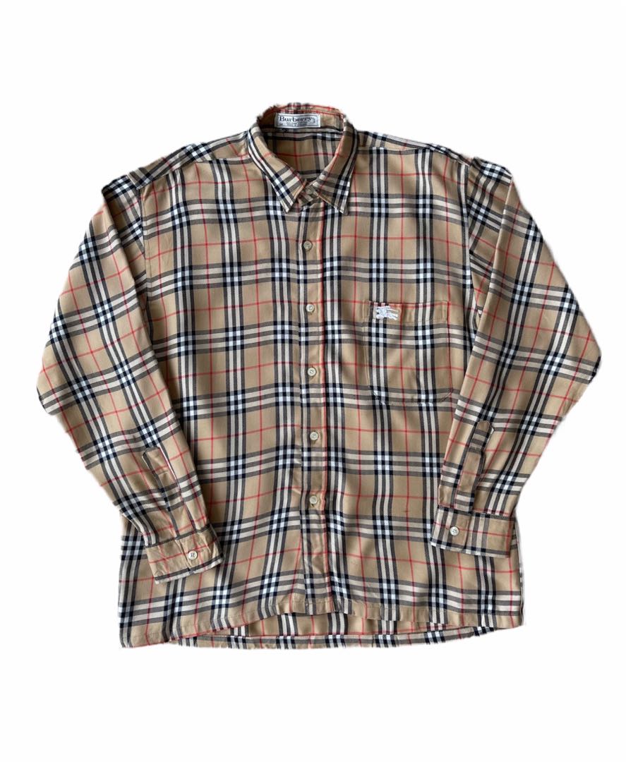 Vintage Burberry nova check shirt, Men's Fashion, Tops & Sets, Tshirts &  Polo Shirts on Carousell