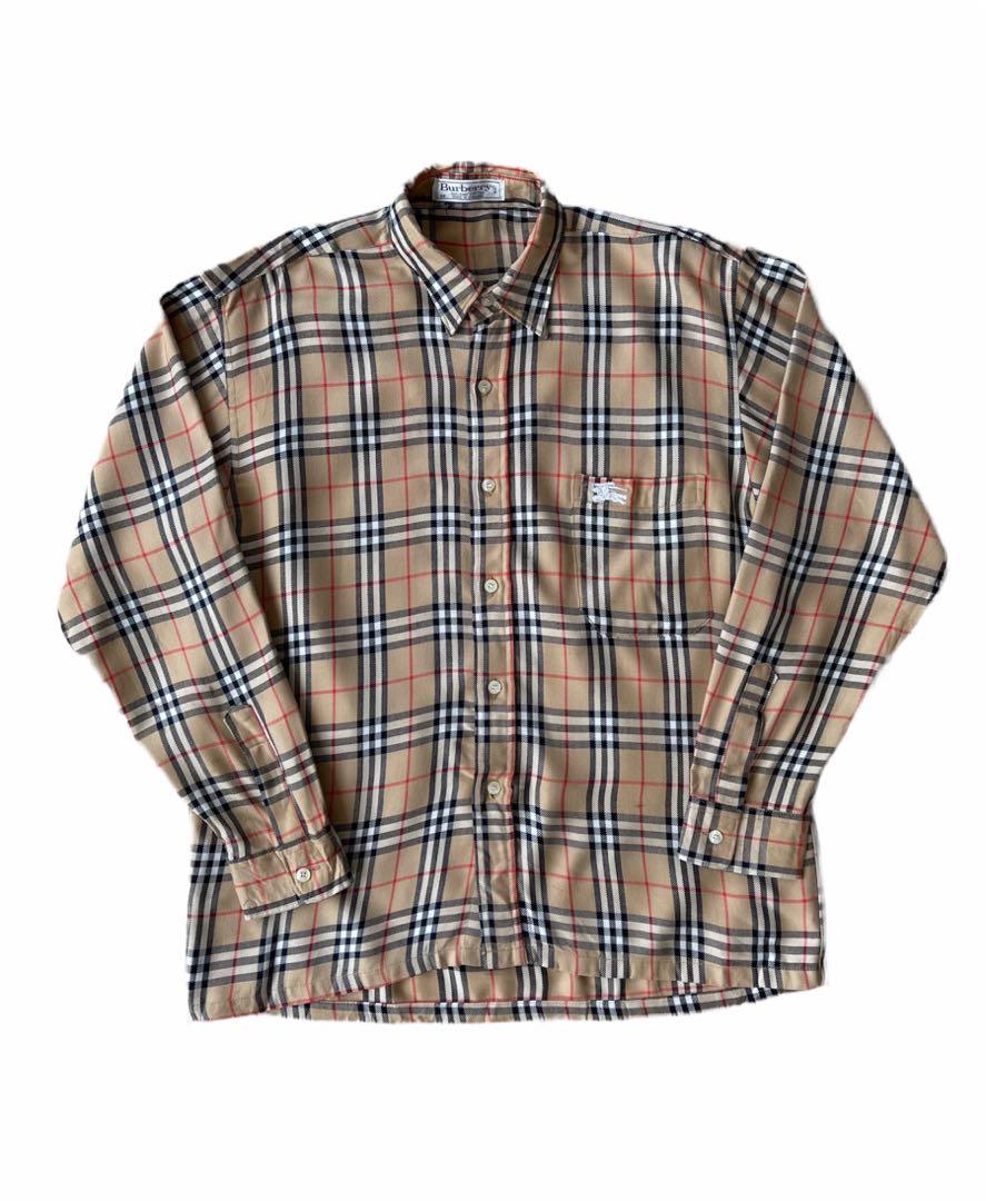 Vintage Burberry nova check shirt Men s Fashion Tops Sets