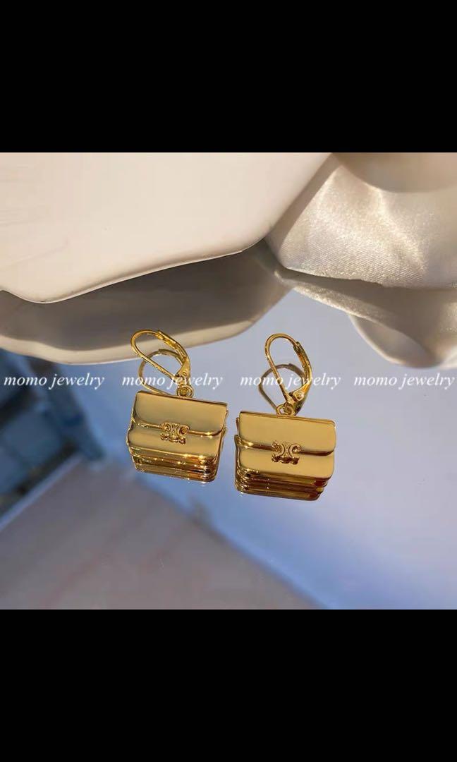 Vintage celine bag earrings   very cute, 女裝, 飾物及配件, 耳環