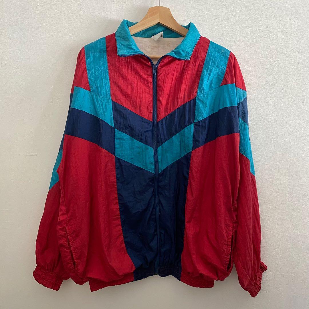 Colour block windbreaker shop