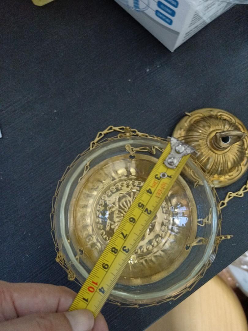 vintage hanging votive lamp brass oil lamp candle lamp buddhist taoist