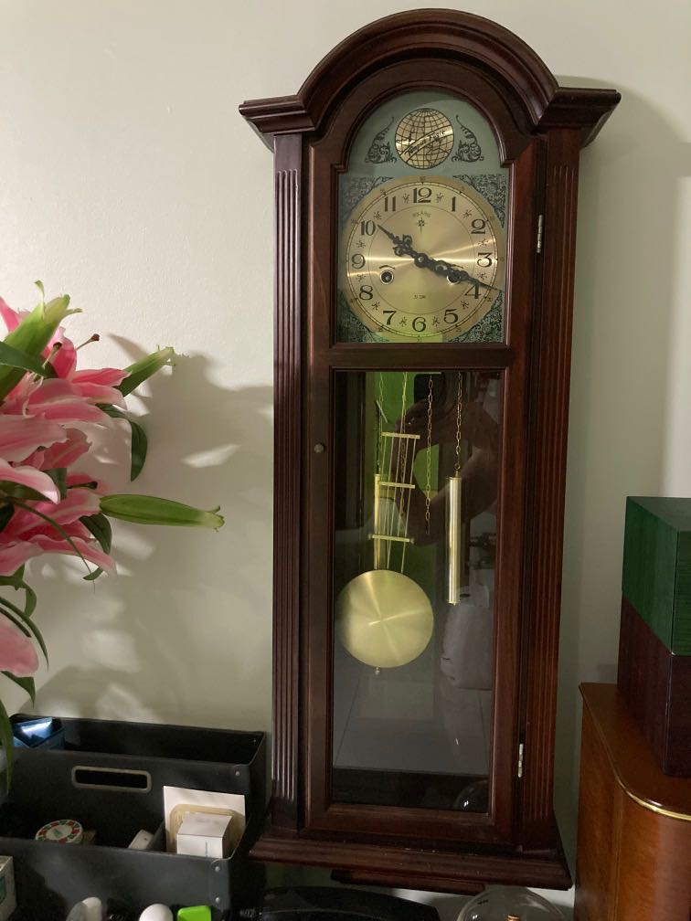 Wall Mount Grandfather’s Clock (Reproduction), Furniture & Home Living