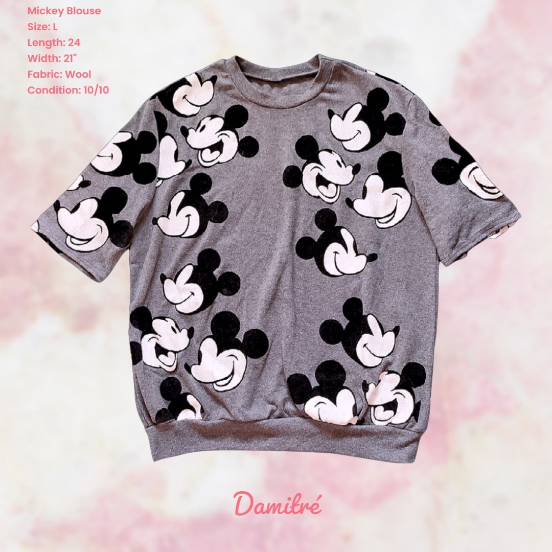 Wool Mickey Mouse Blouse, Women's 