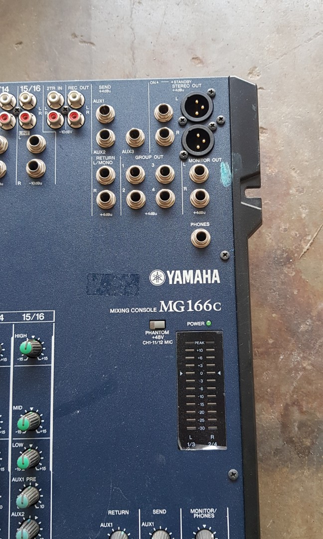 Yamaha MG166c audio mixer, Audio, Other Audio Equipment on Carousell