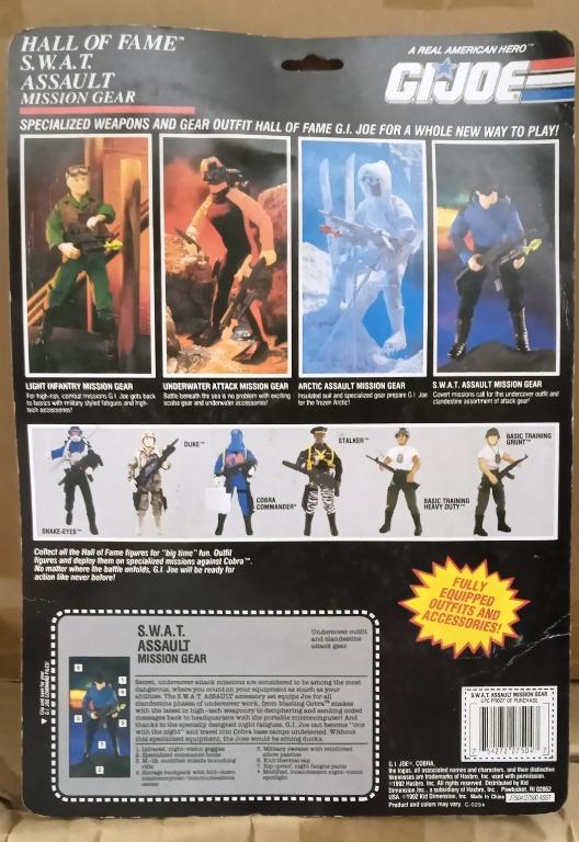 絕版1992年Hasbro GI Joe 12吋專用Hall of the Fame S.W.A.T. Assault