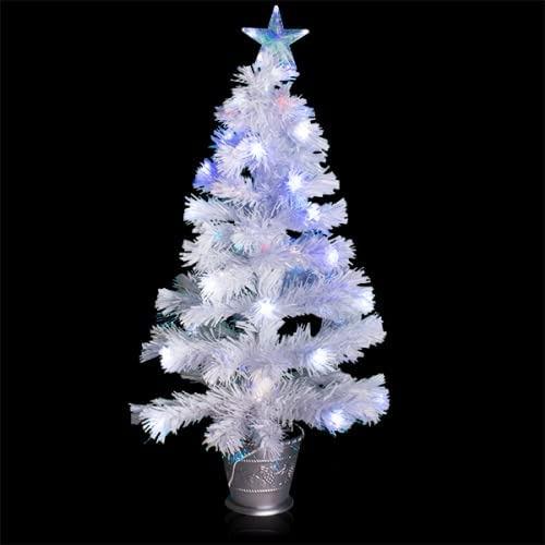 🚚 𝐅𝐑𝐄𝐄 𝐃𝐄𝐋𝐈𝐕𝐄𝐑𝐘!) Christmas Workshops 3 Foot White Fibre Optic Christmas Tree With Blue And White Led Stars, 80Cm, Furniture & Home Living, Home Decor, Other Home Decor On Carousell
