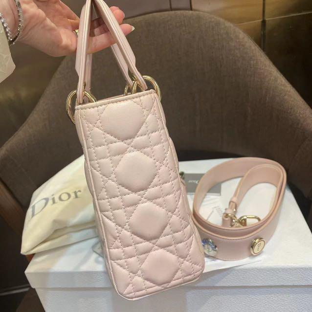 Authentic Medium Lady Dior Sakura Pink — beat the price increase , Luxury,  Bags & Wallets on Carousell