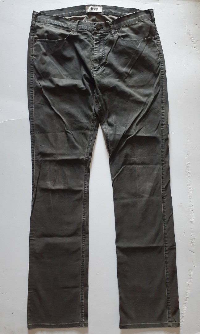 ACNE STUDIO WAX PANTS, Men's Fashion, Bottoms, Trousers on Carousell