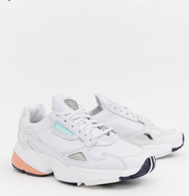 White addidas top falcon