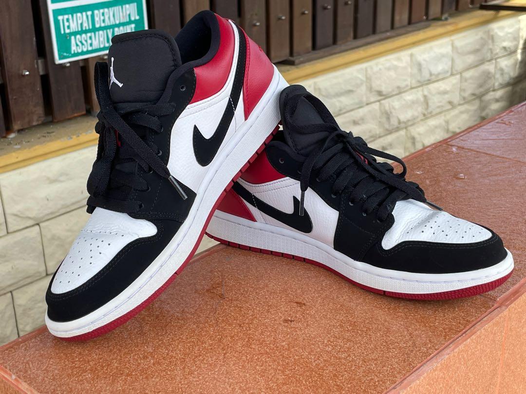 Harga air jordan 1 low black toe sales