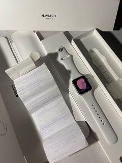 Apple Watch Ex iBox 3  Silver 38 MM BH 98 Fullset  Original with Invoice