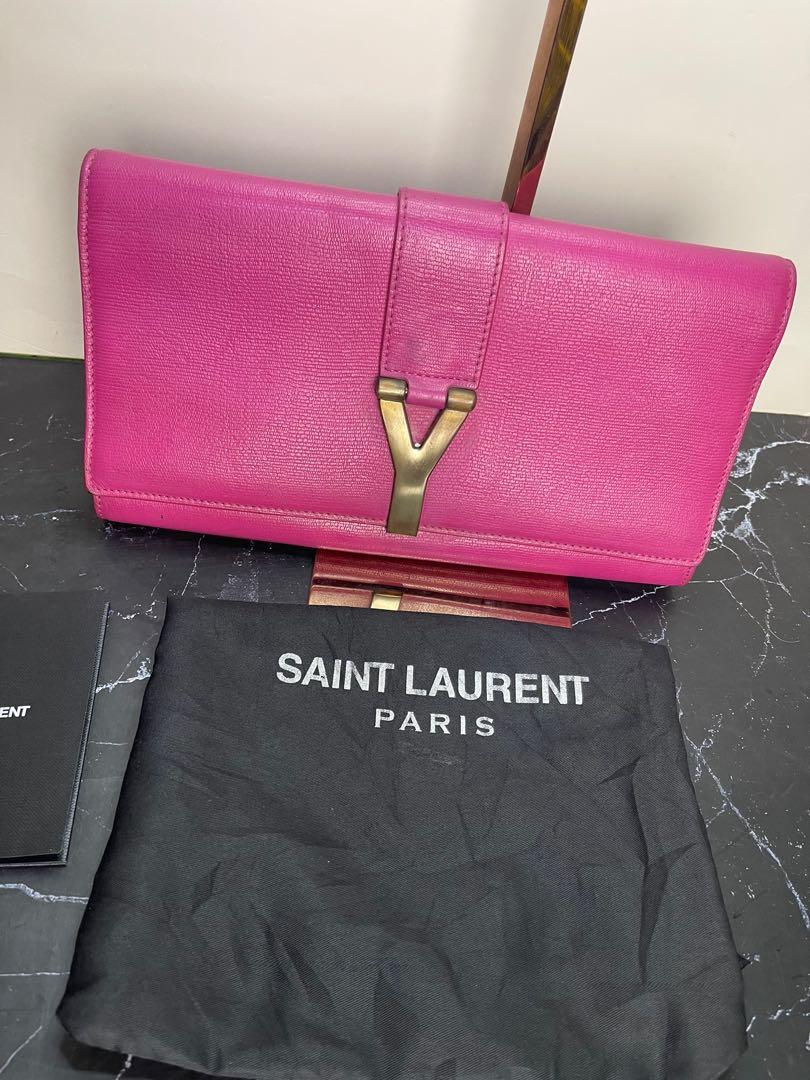 auth YSL Clutch, Luxury, Bags & Wallets on Carousell