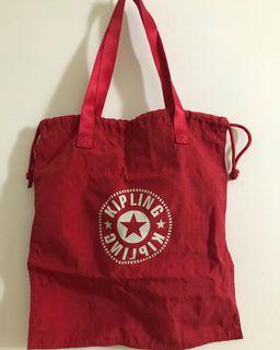 Authentic Kipling Hiphurray L Foldable Drawstring Tote
