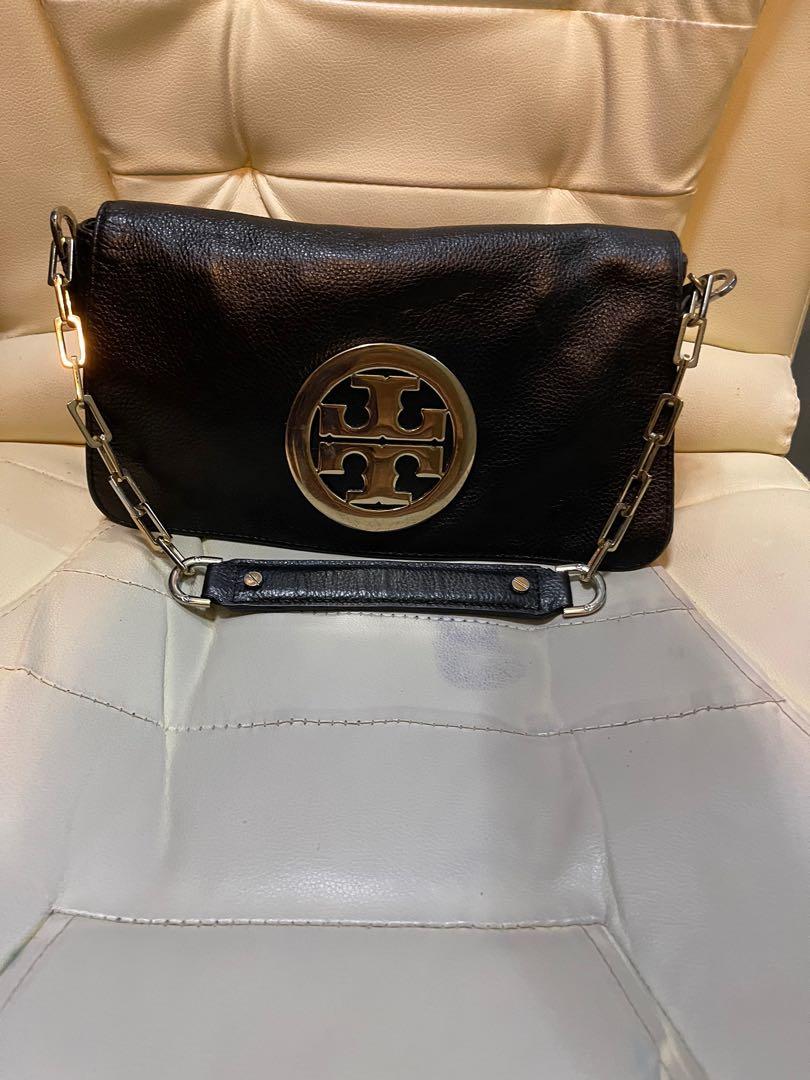 Tory Burch 82767 Classic Tan With Gold-Toned Hardware Women's Thea Web  Large Shoulder Bag