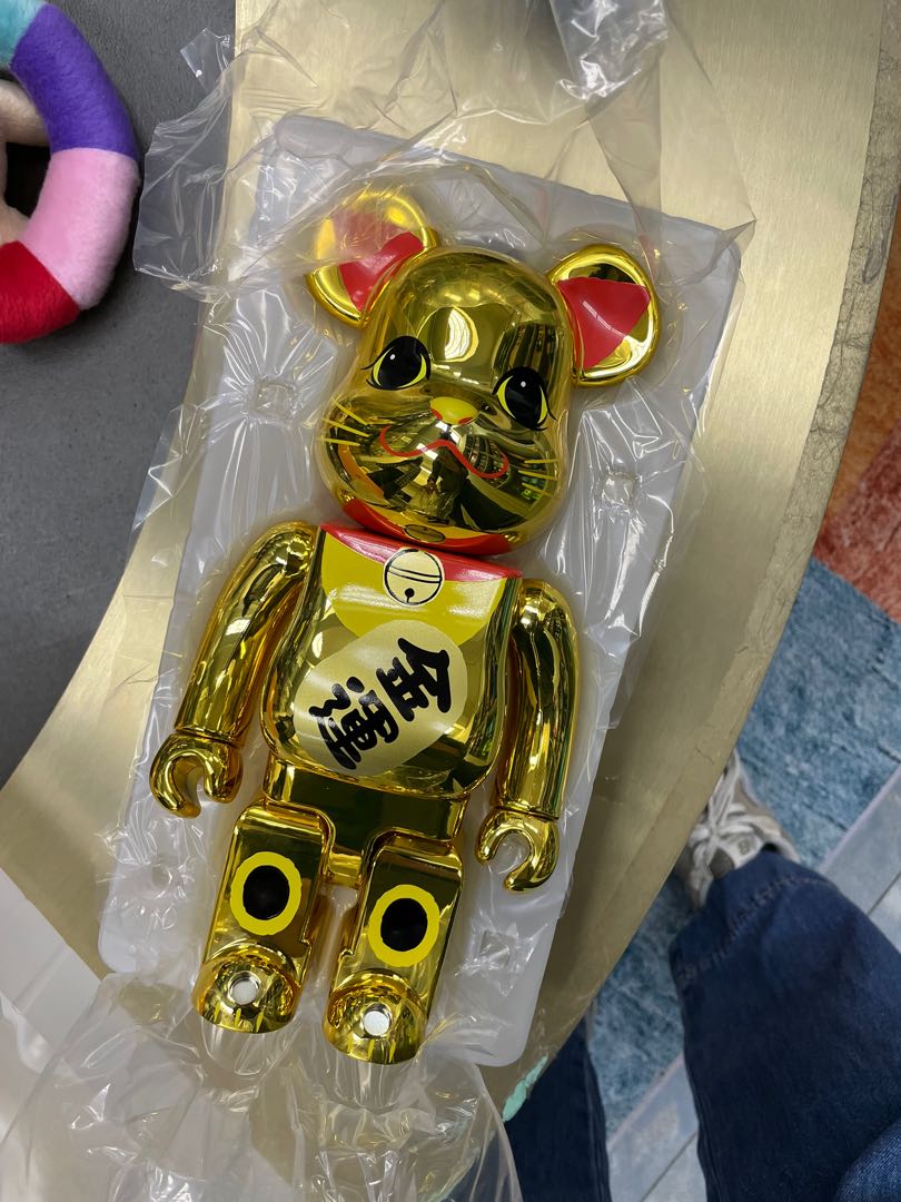 Bearbrick Neko Gold Luck 招財貓金運 400 有罰企90 New 興趣及遊戲 玩具 遊戲類 Carousell