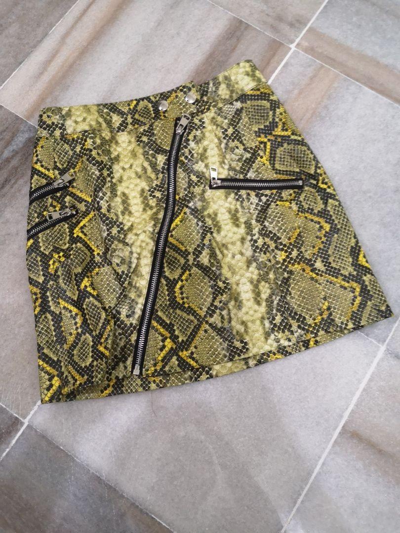 Snake print skirt bershka cheap