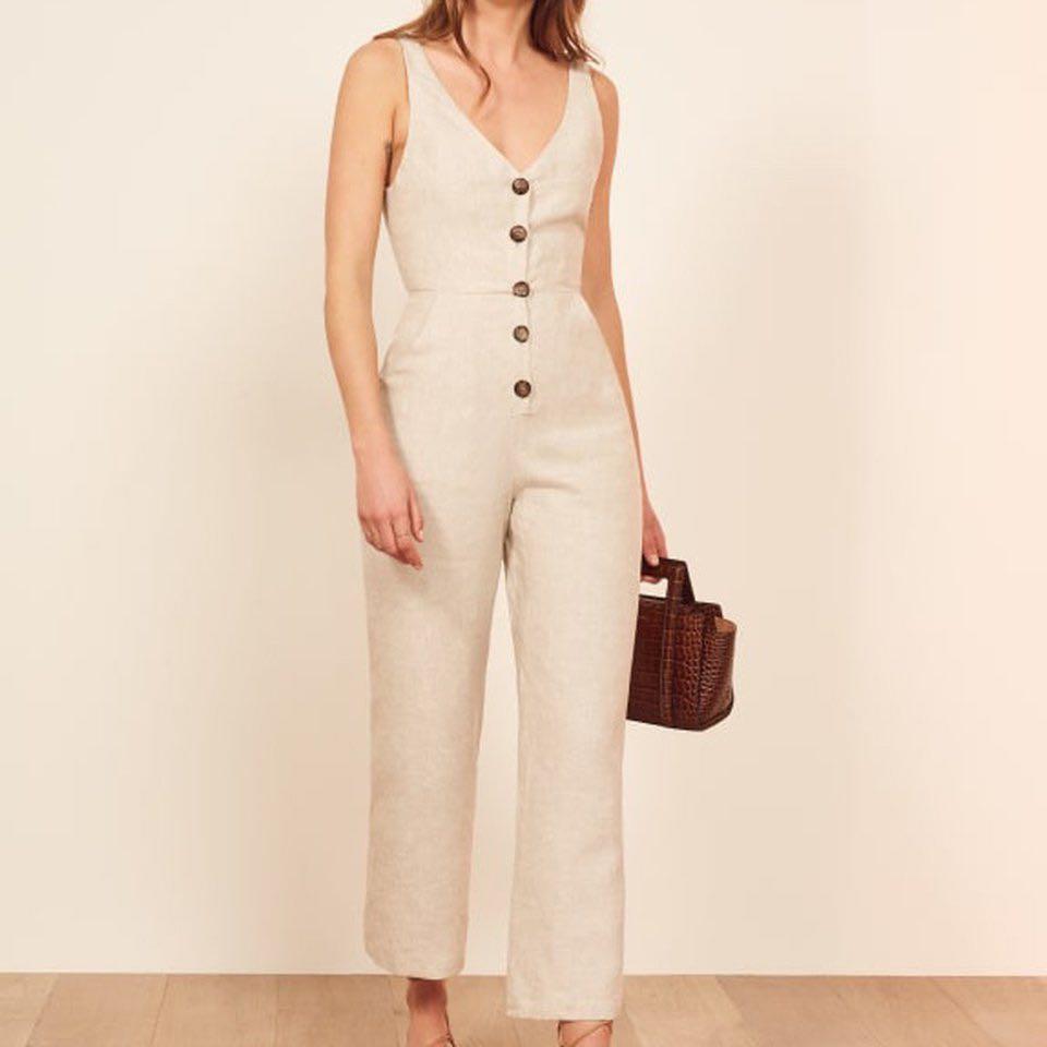 Reformation vera store jumpsuit