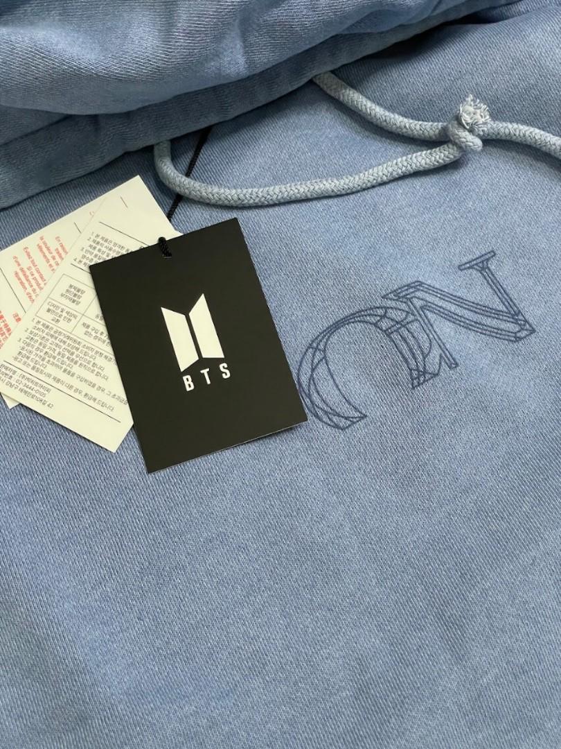 BTS Hoodie 07 Blue NEW ORIGINAL BTS POP UP STORE K Wave di