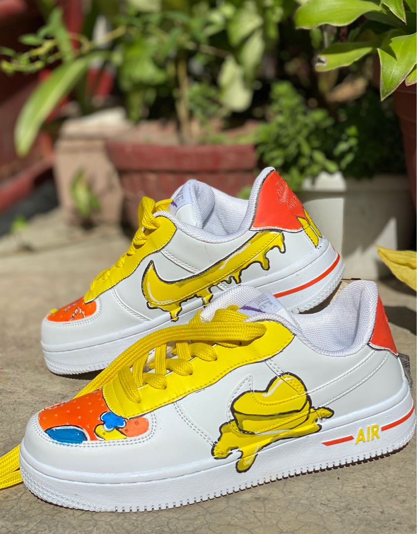 Butter BTS (inspired) Air Force 1, Women's Fashion, Footwear, Sneakers on  Carousell