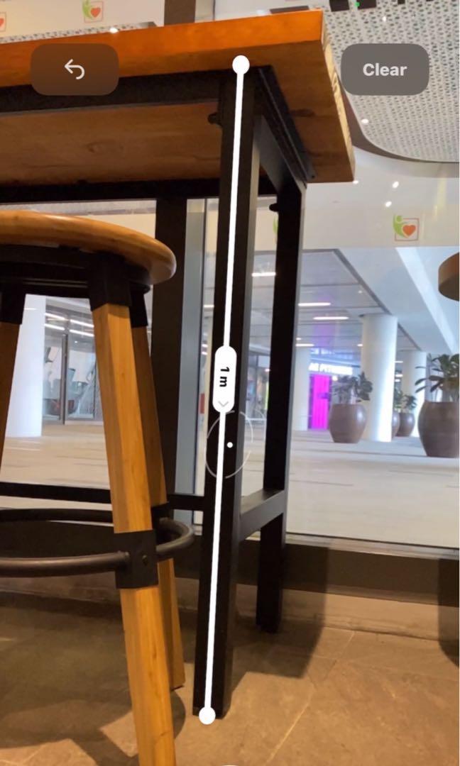 1m high on sale table