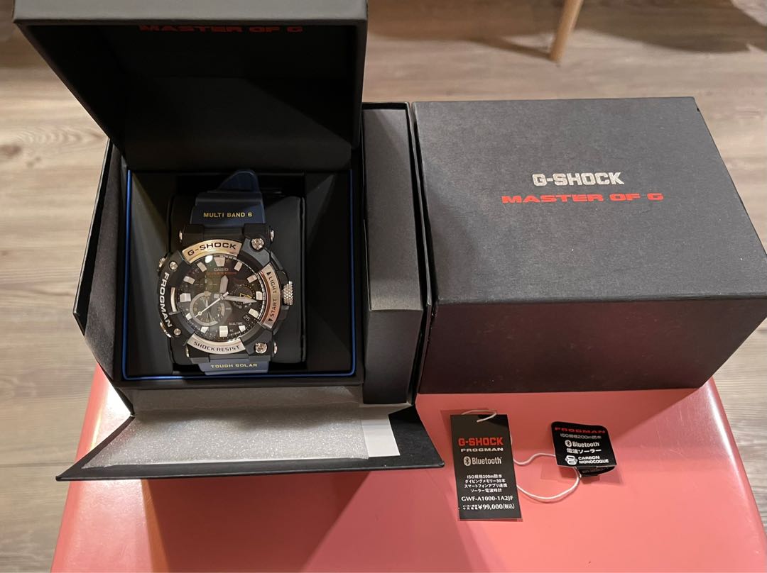 Casio G-Shock Frogman GWF-A1000-1A2JF, 名牌, 手錶- Carousell