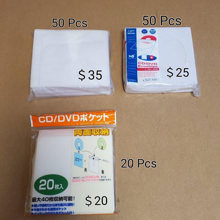 CD, DVD 光碟 收納套 膠套 紙套 雙面, 興趣及遊戲, 音樂、樂器 & 配件, 音樂與媒體 - CD 及 DVD - Carousell