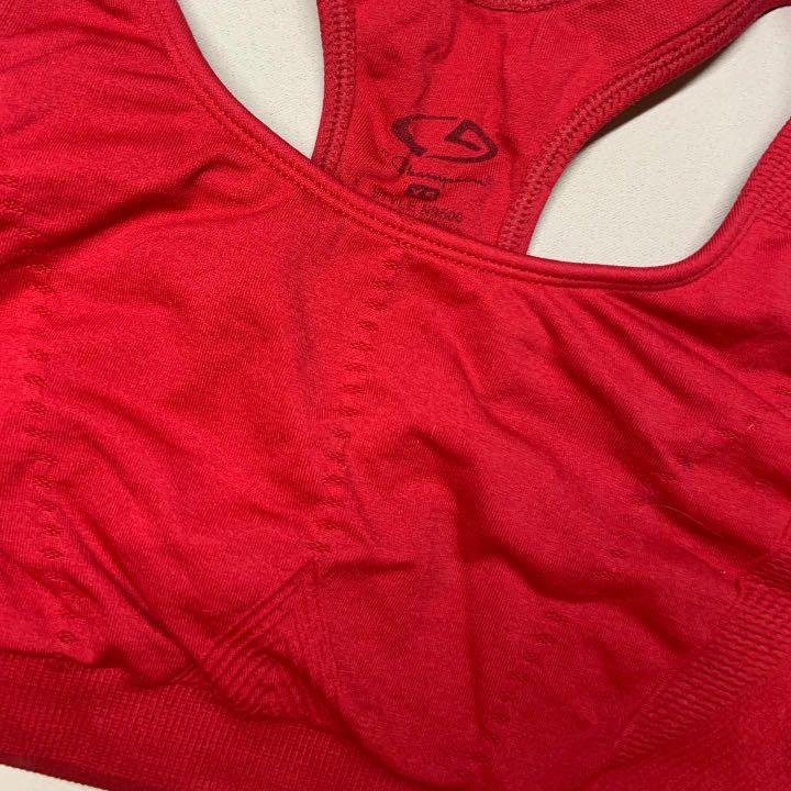Champion Red Sports Bra (Category: Activewear) located in Naga. Submitted by nmalemania (Listing ID 1139627149, Image 2). Description: •XS on tag •In excellent condition, no flaws •No pads and padslot •Double Lining .
