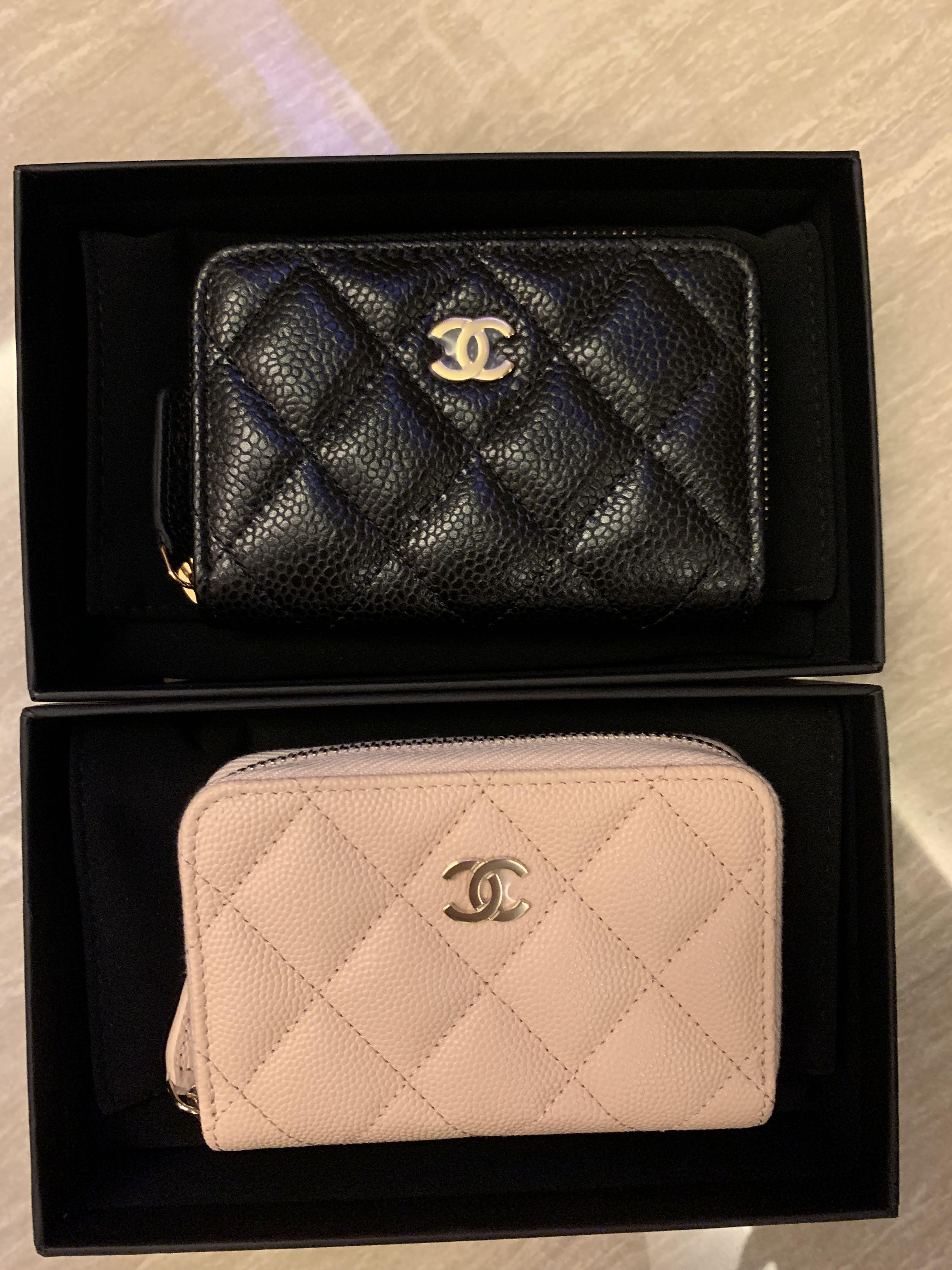 Chanel Classic zip Wallet cardholder in GHW, Luxury, Bags & Wallets on  Carousell