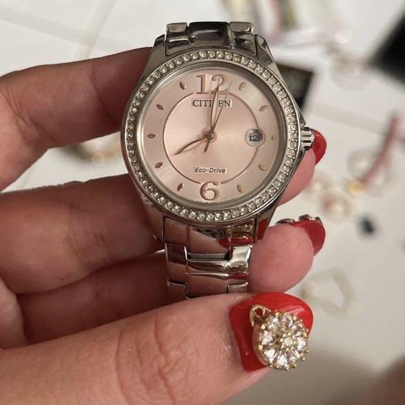 Citizen ladies watch pink face shop