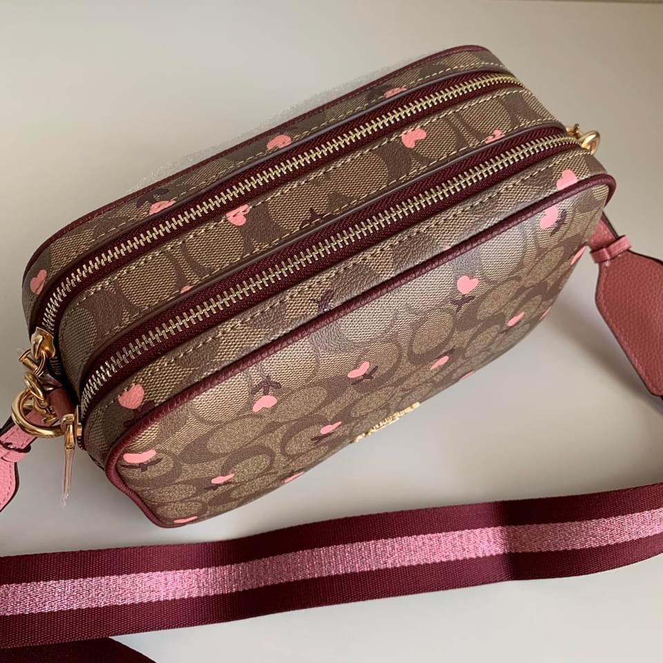 COACH Jes Crossbody Bag With Heart Floral Print