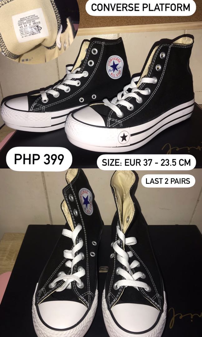 converse platform size 5