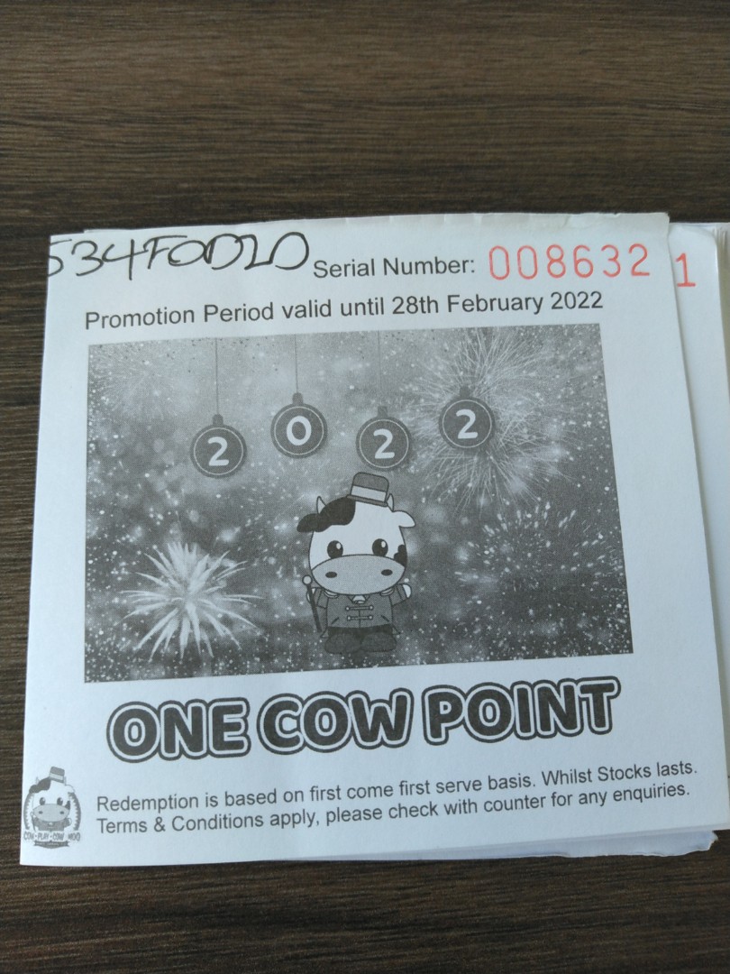 Cow play cow moo cpcm cow point ticket, Hobbies & Toys, Toys & Games on ...