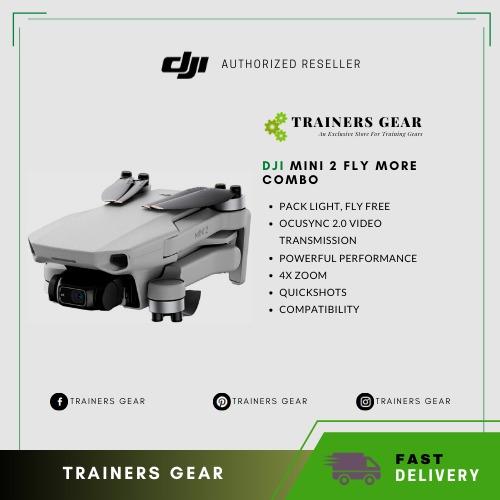 DJI Mini 2 Fly More Combo Ultralight Foldable Drone 3 Axis Gimbal with 4K Camera 12MP Photos 31 Mins Flight Time OcuSync 2.0 10km HD Video