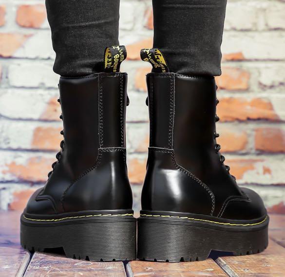 Doc Martens Dr Ankle Platform Leather Boots Women s Fashion Footwear Boots on Carousell